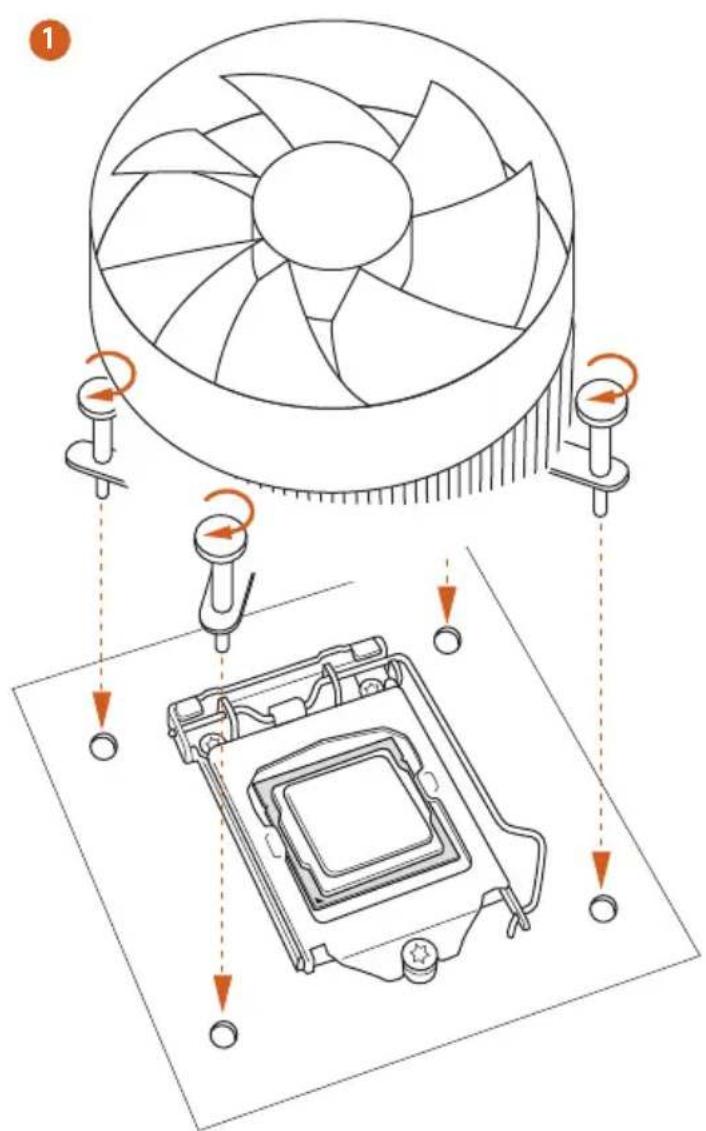 ASROCK H81MITX - Installing the CPU Fan and Heatsink - 2