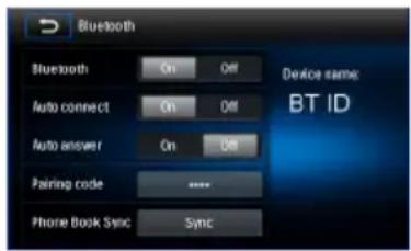 AUDIOVOX VME 9125 NAV - Bluetooth-Einstellungen - 1