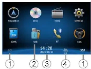 AUDIOVOX VME 9125 NAV - Einstellen der Lautstärke - 1