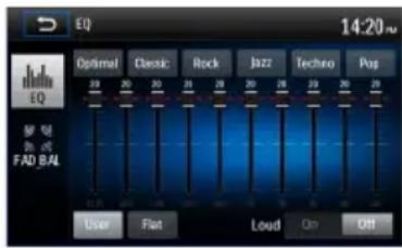 AUDIOVOX VME 9125 NAV - Equalizer-Parameter anpassen - 1