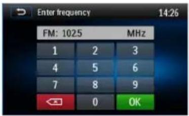 AUDIOVOX VME 9125 NAV - Methode 2: Direkte Sendereingabe: - 1