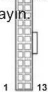 ASROCK FM2A75M Pro4+ - HDLED (Sabit Disk Çalışma LED'i): - 8