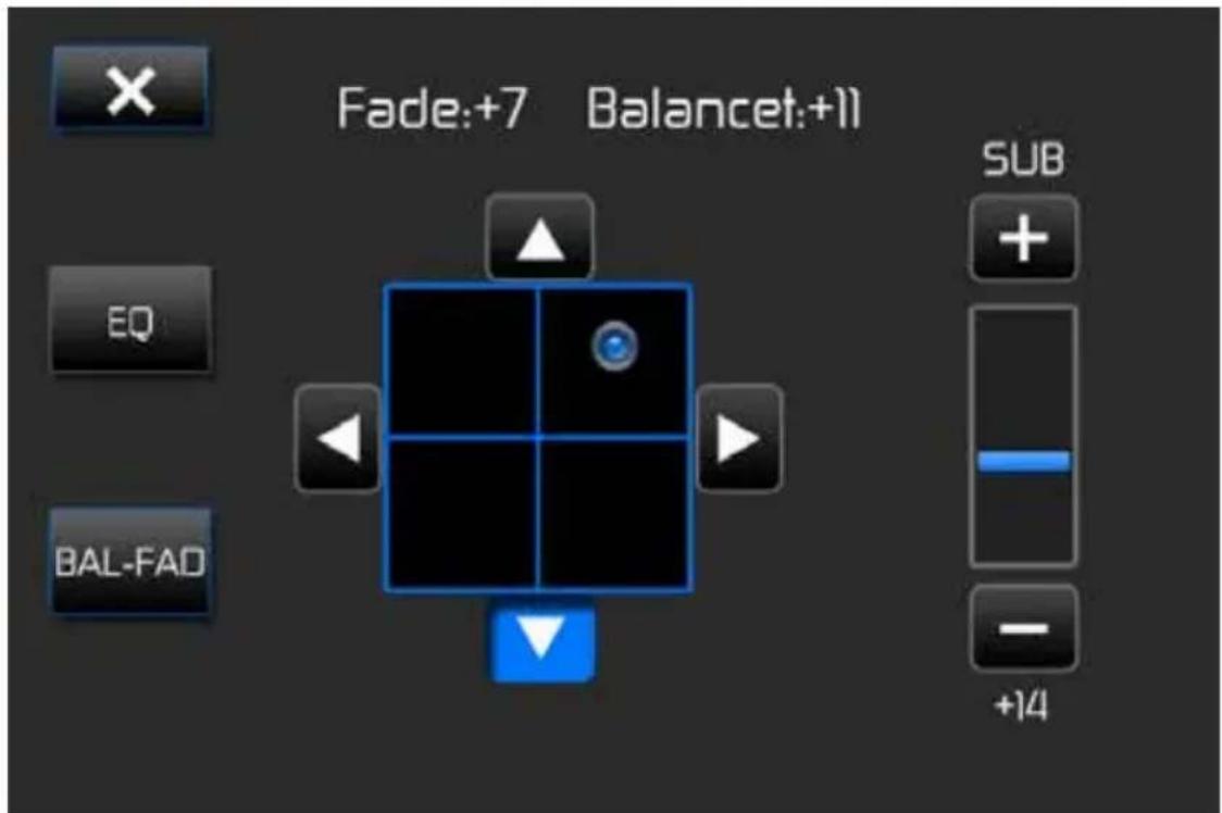 AUDIOVOX VME 9425 - Écran Balance-Fader - 1