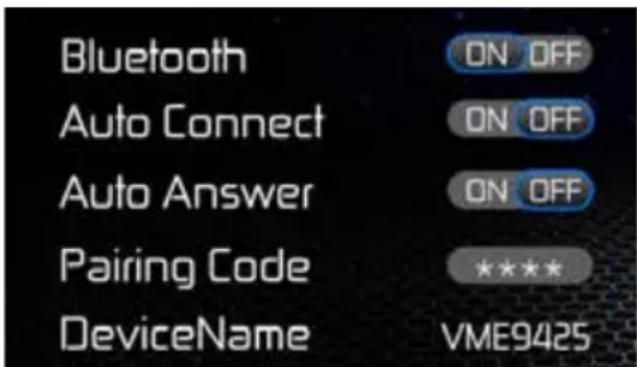 AUDIOVOX VME 9425 - Pairing Your Mobile Phone with the Head Unit - 1