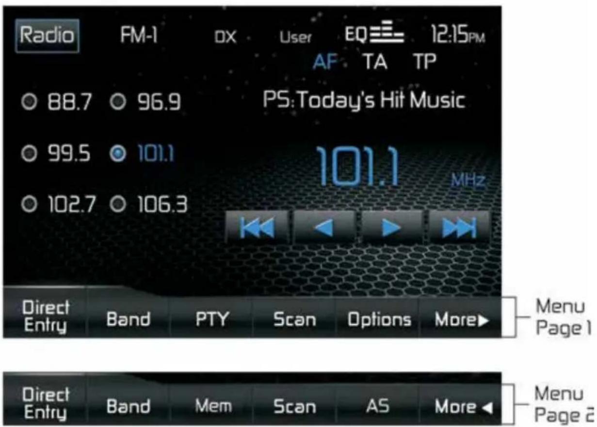 AUDIOVOX VME 9425 - UTILISATION DE LA RADIO - 1