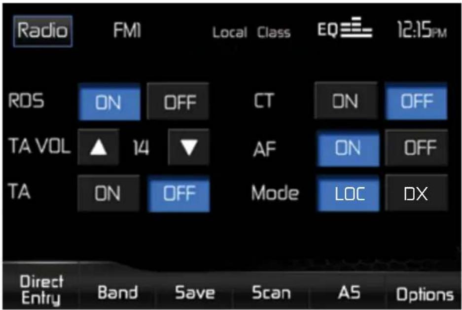 AUDIOVOX VME 9425 - Options Submenu - 1