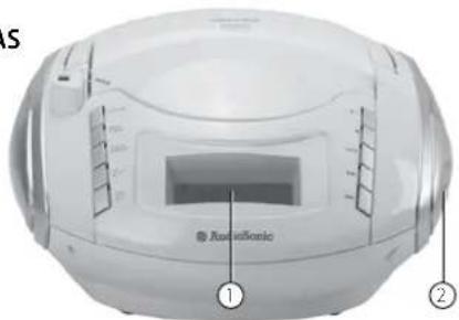 AudioSonic CD1591 - DESCRIPCIÓN DE LAS PIEZAS - 1