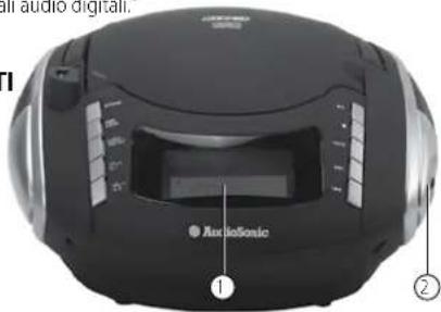 AudioSonic CD1592 - DESCRIZIONE DELLE PARTI - 1