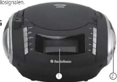 AudioSonic CD1592 - ONDERDELENBESCHRIJVING - 1