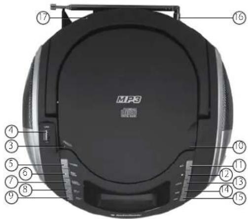AudioSonic CD1592 - PARTS DESCRIPTION - 2