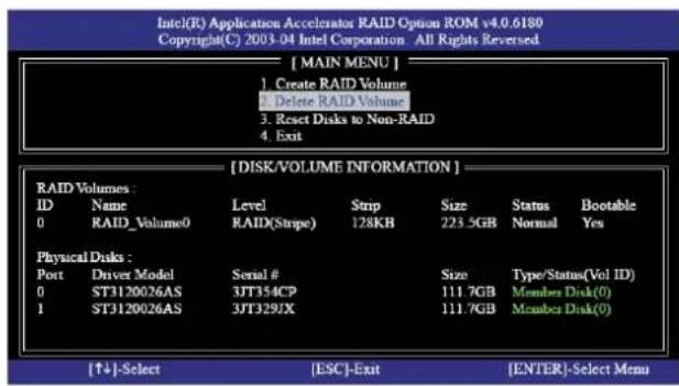 ASROCK VisionX 323B - Supprimer le volume RAID - 1