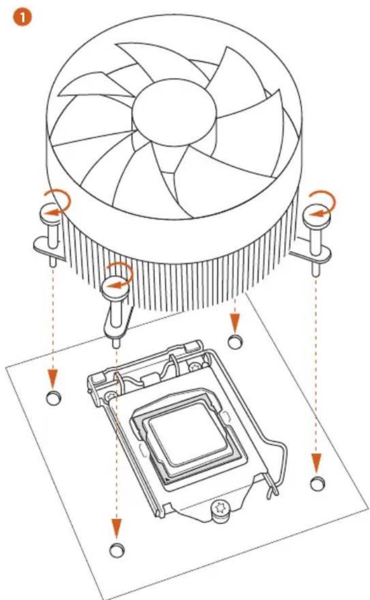 ASROCK Z87 Extreme11ac - Installing the CPU Fan and Heatsink - 2