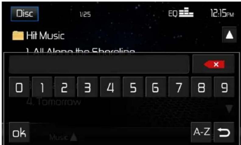 AUDIOVOX VME 9725 NAV - Disc-Suchmenu - 1