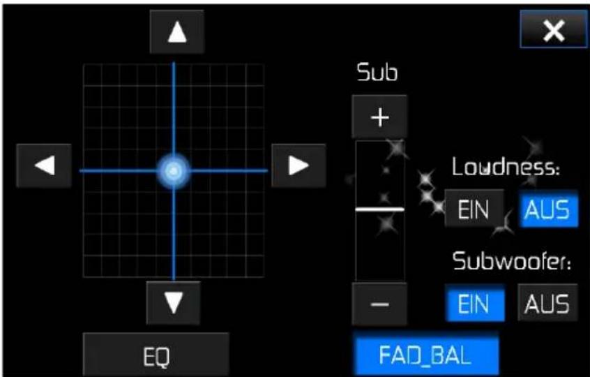 AUDIOVOX VME 9725 NAV - Balance/Fader - 1