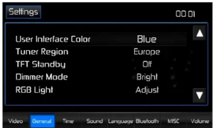 AUDIOVOX VME 9725 NAV - To access system settings: - 1