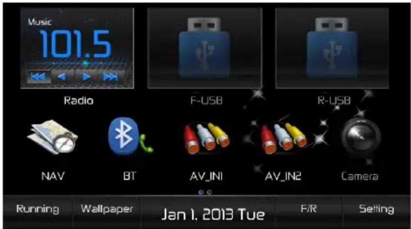 AUDIOVOX VME 9725 NAV - Front Source Menu - 1