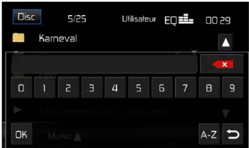 AUDIOVOX VME 9725 NAV - Écran de recherche du disque - 1