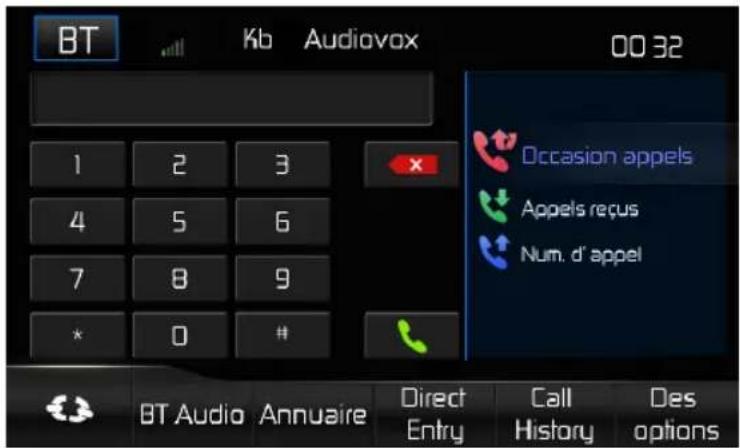 AUDIOVOX VME 9725 NAV - Interface utiliseur Bluetooth - 1