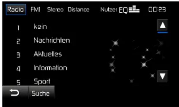 AUDIOVOX VME 9725 NAV - Sendersuche nach Programtyp - 1