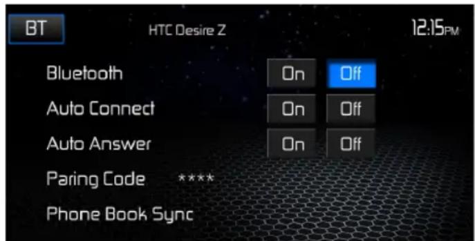 AUDIOVOX VME 9725 NAV - Pairing Your Mobile Phone with the Head Unit - 1
