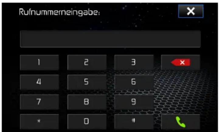 AUDIOVOX VME 9725 NAV - Rufnummereingabe - 1