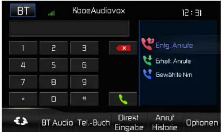 AUDIOVOX VME 9725 NAV - Bluetooth Benutzeroberfläche - 1