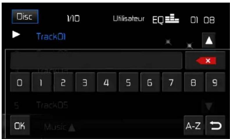 AUDIOVOX VME 9725 NAV - Écran de recherche du disque - 1