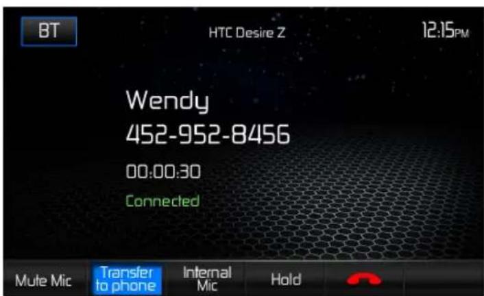 AUDIOVOX VME 9725 NAV - Call Transfer - 1