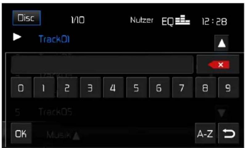 AUDIOVOX VME 9725 NAV - Disc Suchmenu - 1