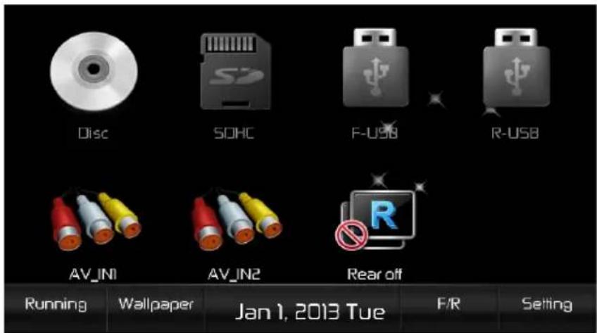 AUDIOVOX VME 9725 NAV - Rear Source Menu - 1