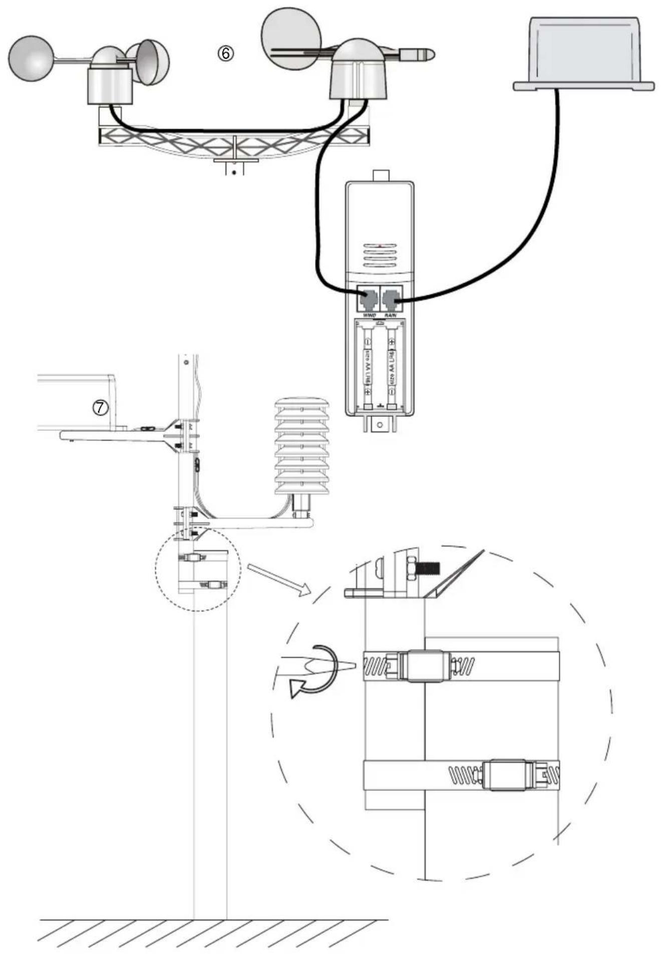 ALECTO WS4000 - INSTALLEREN BUITEN-UNIT INSTALLATION UNITE EXTERIEURE - 2