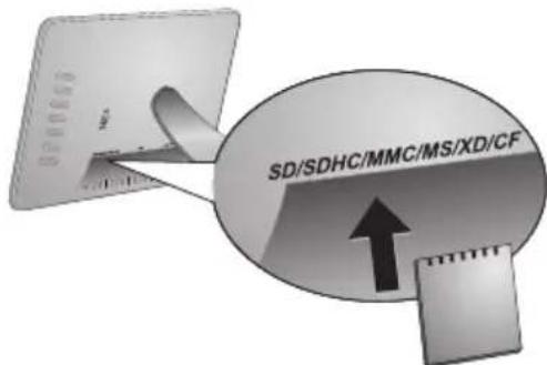 AGFAPHOTO AF 5135MS - Introduzir um cartão de armazenamento de dados no aparelho - 1