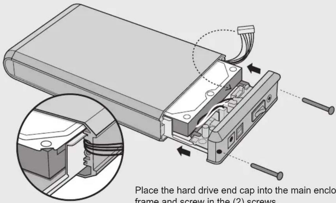 Aluratek AHDURS350F1000 - Hardware Installation (for Enclosure purchase only) cont. - 2