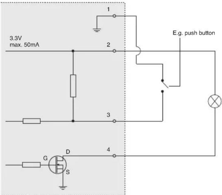 AXIS P3344 - Connettori - 2