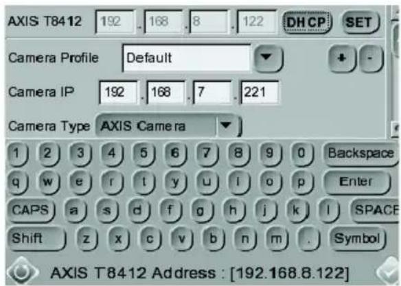 AXIS T8412 - Configuration - IP - 2
