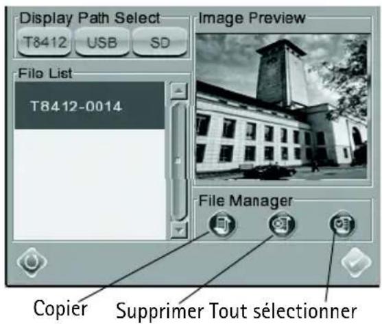 AXIS T8412 - Gestion des fichiers - 1