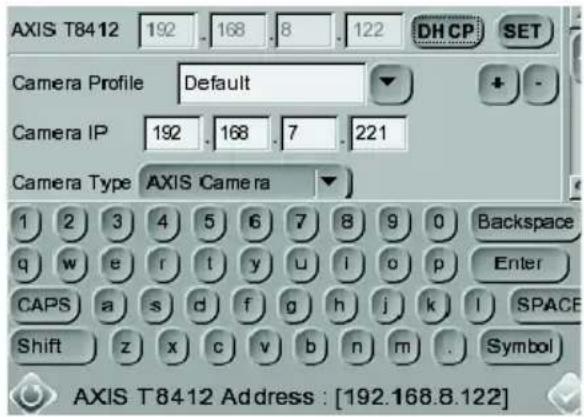AXIS T8412 - Konfiguration - IP-Verbindung - 1