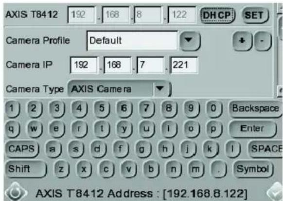 AXIS T8412 - Configuración - conexión IP - 1