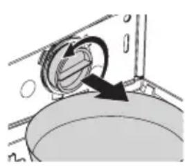 BEKO WMD 67125 - Restliches Wasser ablaufen setzen und Pumpenfilter reinigen - 3