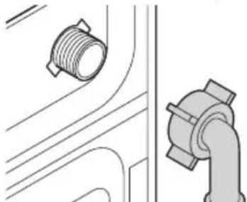 BEKO WMD 67125 - Raccorder l'arrivée d'eau. - 1