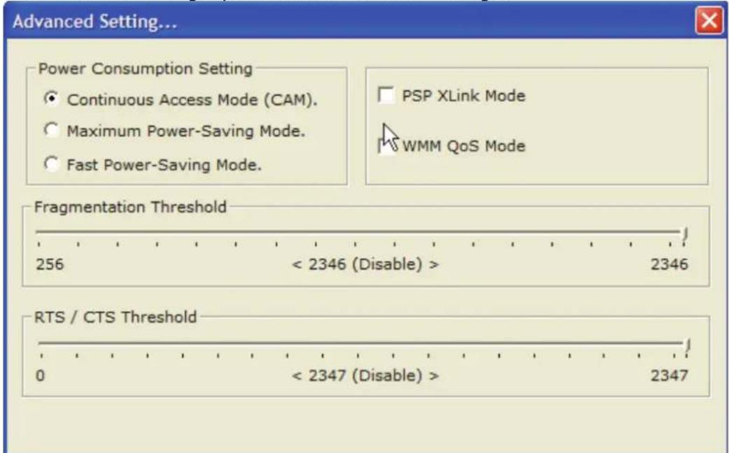 ATLANTIS-LAND NetFly USB 54 - Réglages Avancés - 1
