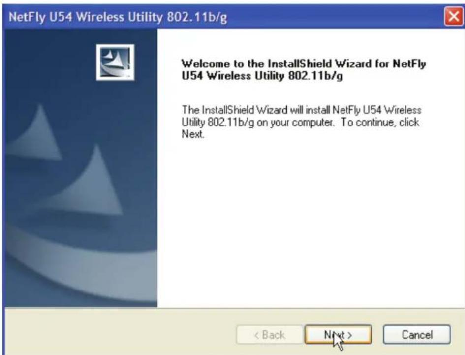 ATLANTIS-LAND NetFly USB 54 - Software and Driver Installation (Windows ME/XP/2000) - 2