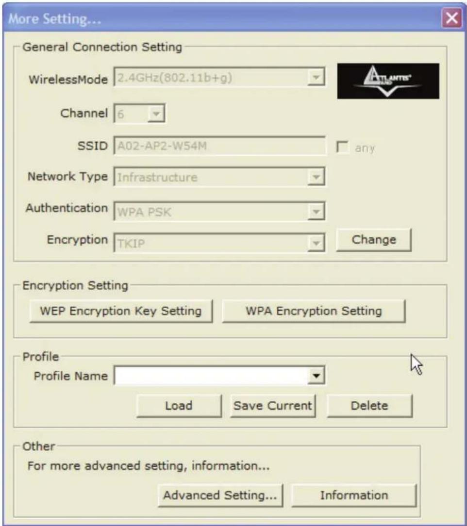 ATLANTIS-LAND NetFly USB 54 - Creación de un Perfil Nuevo – Profile - 1