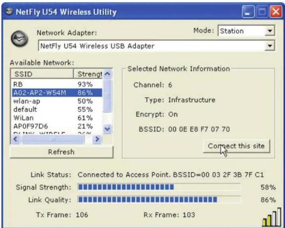 ATLANTIS-LAND NetFly USB 54 - Site Survey e Connessione - 2