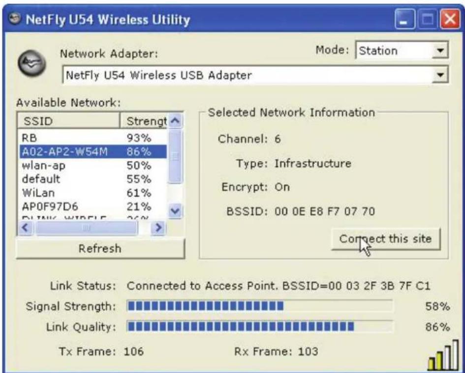 ATLANTIS-LAND NetFly USB 54 - Sondeo Ambiental (Site Survey) y Conexión - 2