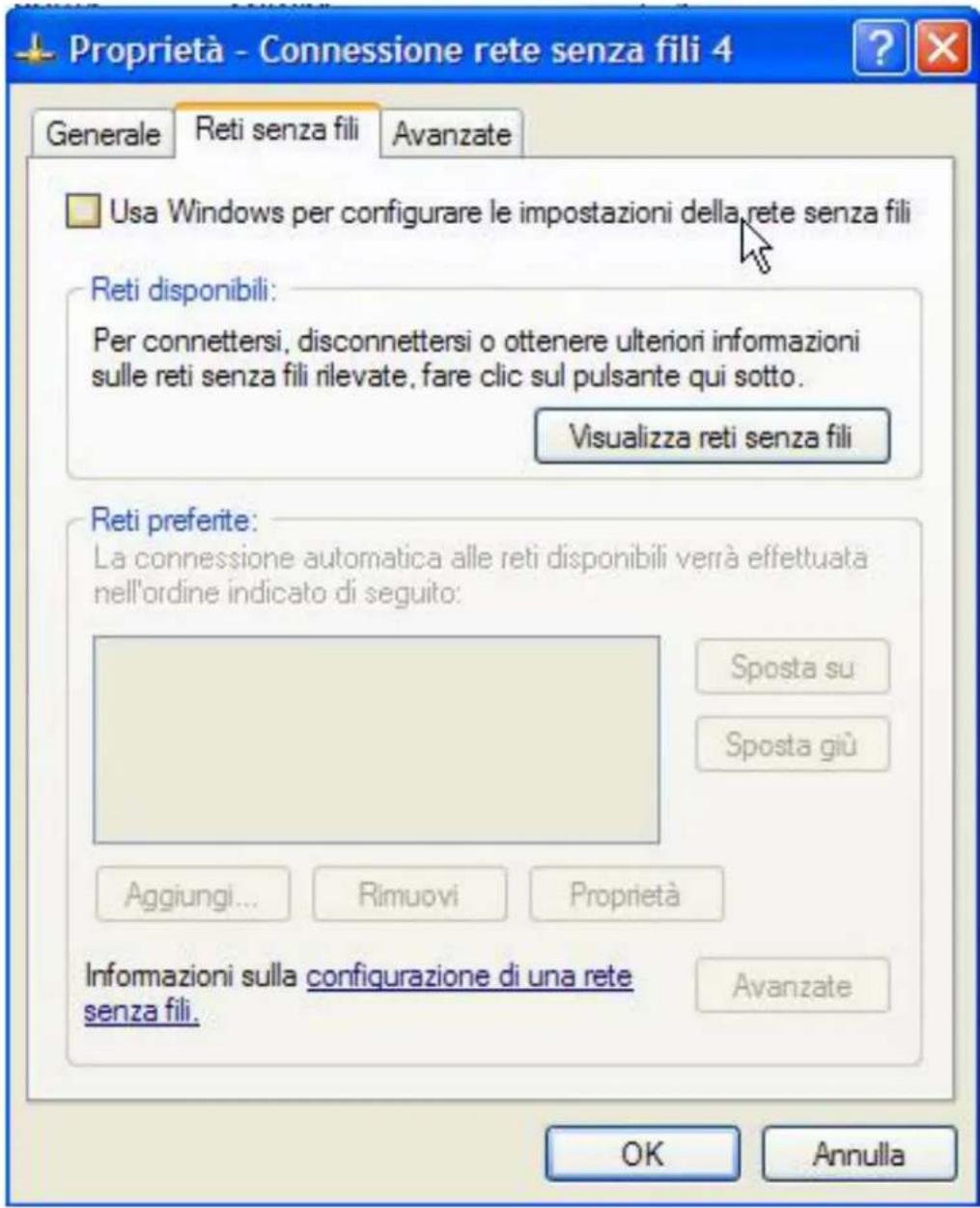 ATLANTIS-LAND NetFly U 108 - Disabilitare il gestore delle connessioni Wireless di Windows XP - 1