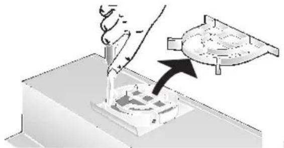 BALAY 3BT737 B - Installing the one-way flap: - 1