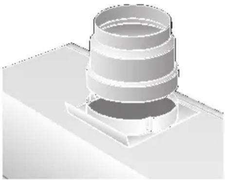 BALAY 3BT737 N - Anschluss Abluftrohr  100 mm: - 1