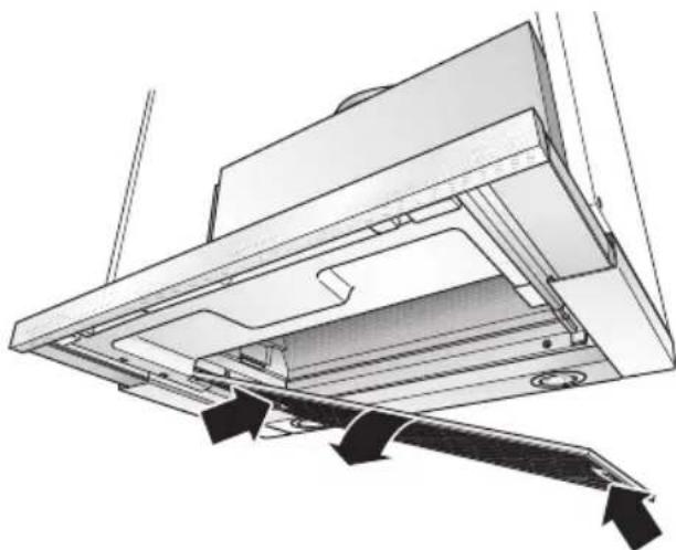 BALAY 3BT769 X - Aus- und Einbau den Metall-Fettfilter: - 2