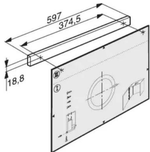 BALAY 3BT769 X - Attaching the handle moulding: A handle moulding must be attached to the filter drawer. - 1